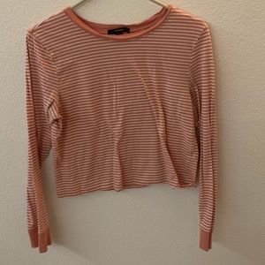 striped pink forever 21 shirt